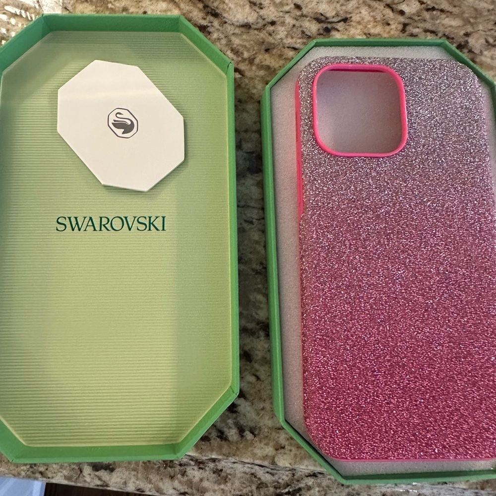 Swarovski crystal IPhone 14 Pro Max Pink💕